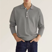 Adam | Classic Comfortable Long Sleeve Polo Shirt for Men 5