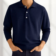 Adam | Classic Comfortable Long Sleeve Polo Shirt for Men 6
