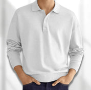 Adam | Classic Comfortable Long Sleeve Polo Shirt for Men 7