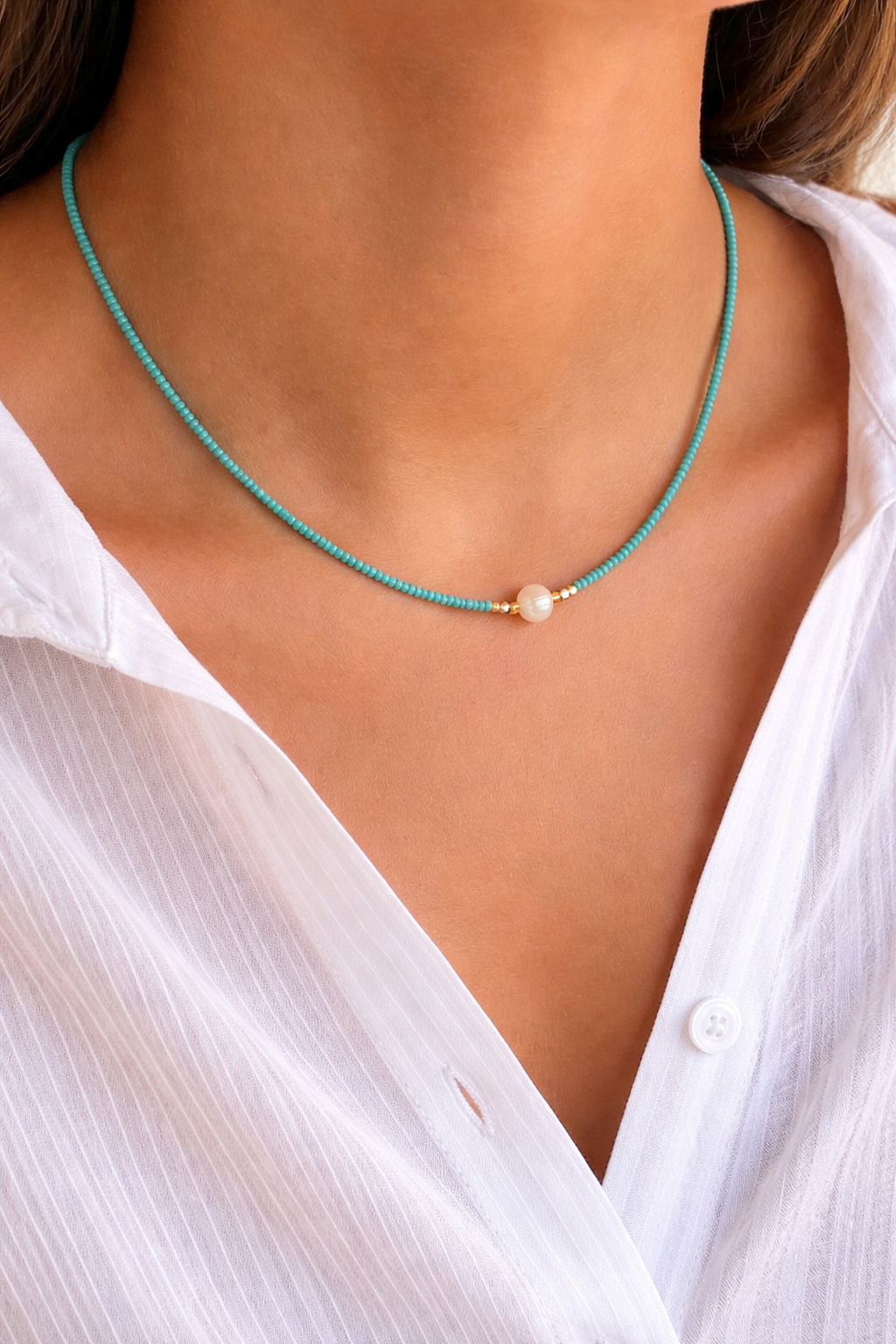 Ava | Handcrafted Elegant Freshwater Pearl Necklace