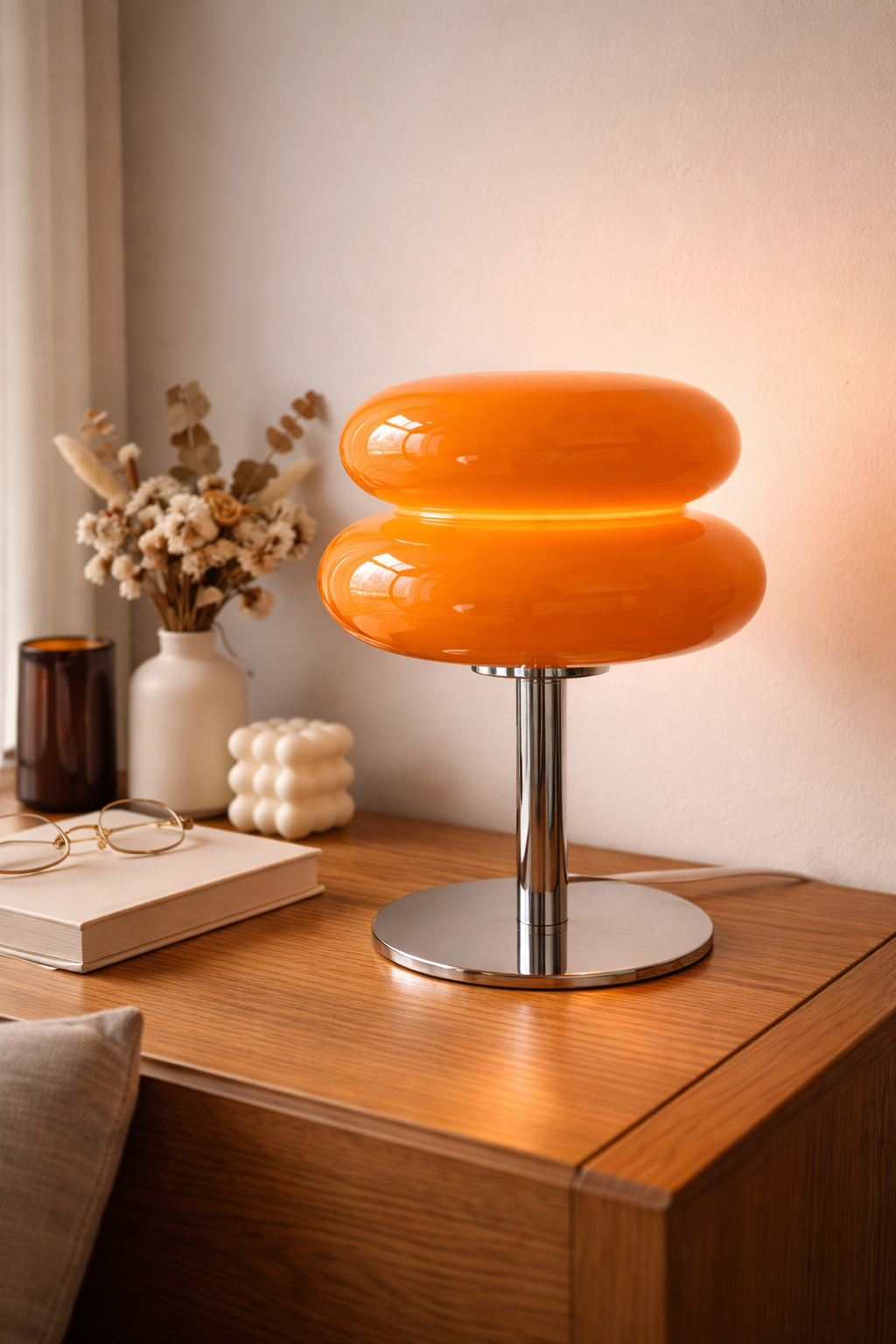 BauhausGlow | Stylish Elegant Cordless Table Lamp for Living Room