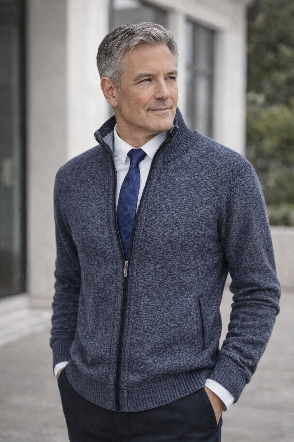 Jack | Cozy Men's Zip Up Cardigan for Winter Warmth