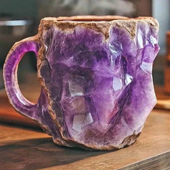 Elegant Mineral Crystal Coffee Mug with Unique Quartz Design | Perfect for Daily Enjoyment 1
