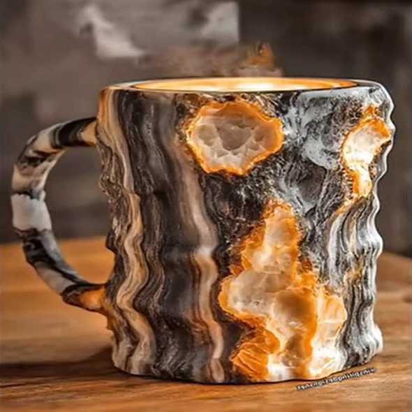 Elegant Mineral Crystal Coffee Mug with Unique Quartz Design | Perfect for Daily Enjoyment 5