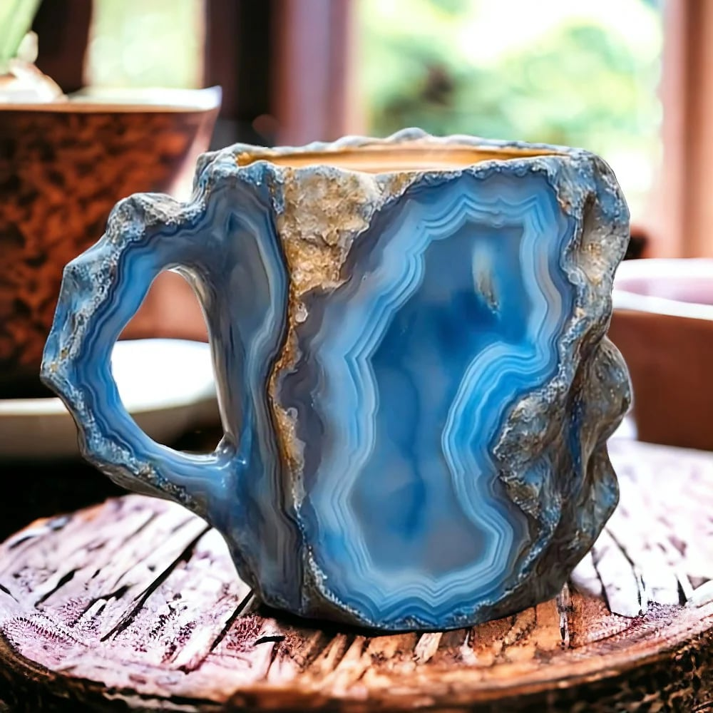 Elegant Mineral Crystal Coffee Mug with Unique Quartz Design | Perfect for Daily Enjoyment 8