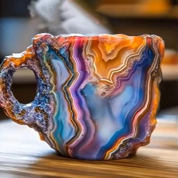Elegant Mineral Crystal Coffee Mug with Unique Quartz Design | Perfect for Daily Enjoyment 9
