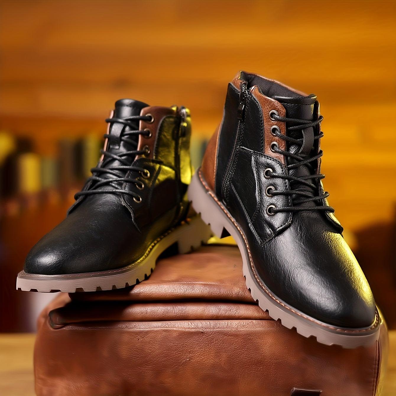 Ethan | Classic Vintage Lace-Up Mens Snow Boots 2