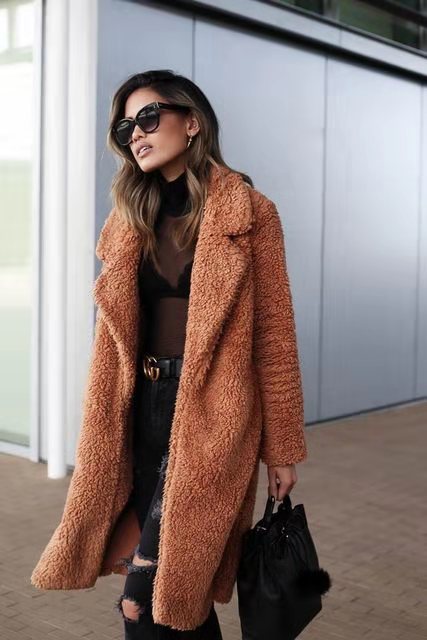 Isla | Cozy Oversized Long Teddy Coat for Women 10