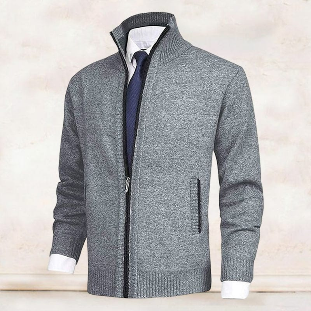 Jack | Cozy Men's Zip Up Cardigan for Winter Warmth 3
