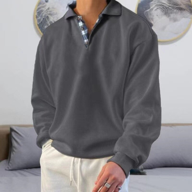 Joseph | Comfortable Oversized V-Neck Sweater for Men 7