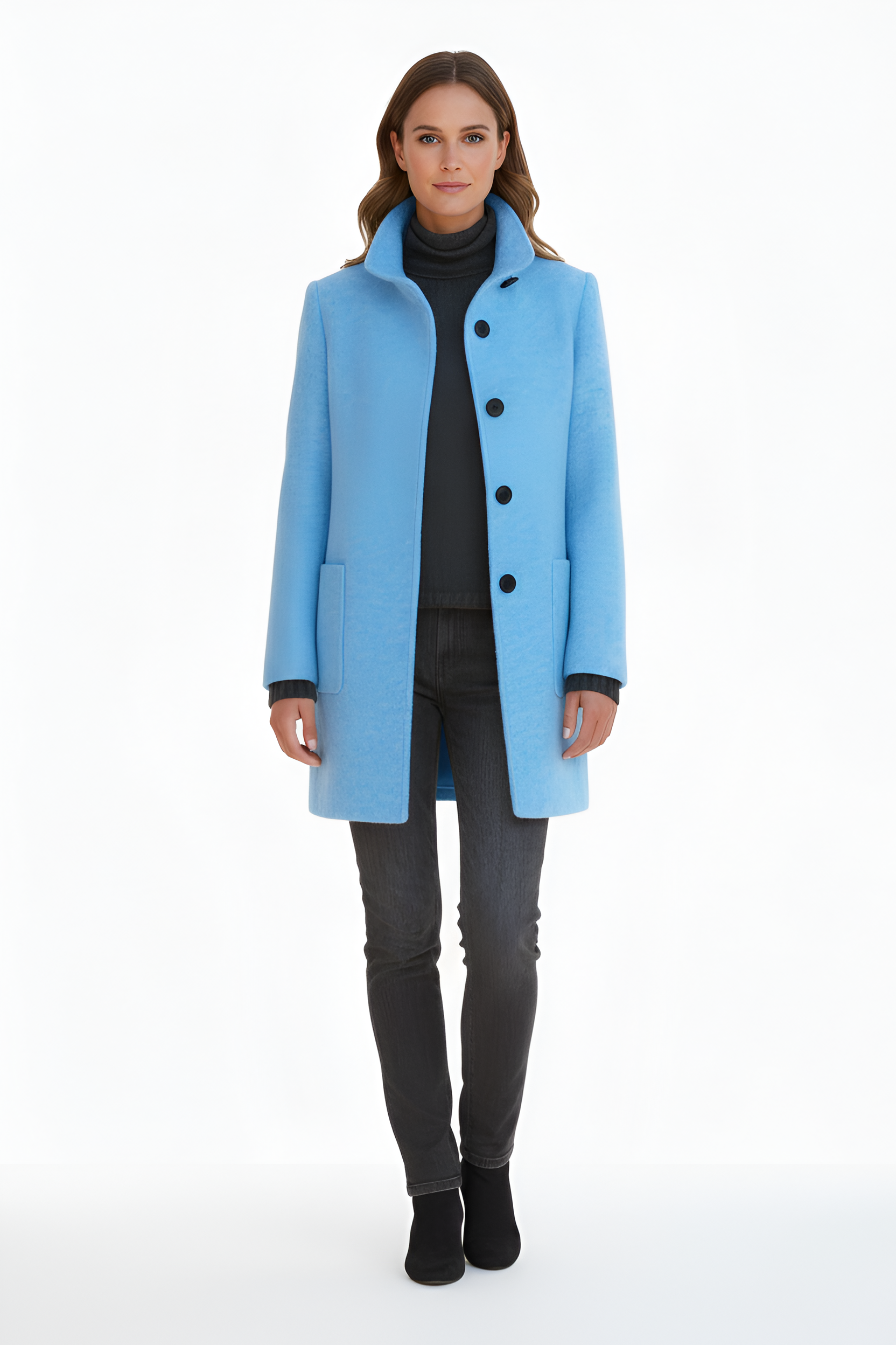 Mia | Elegant Warm Wool Blend Winter Coat for Women 10