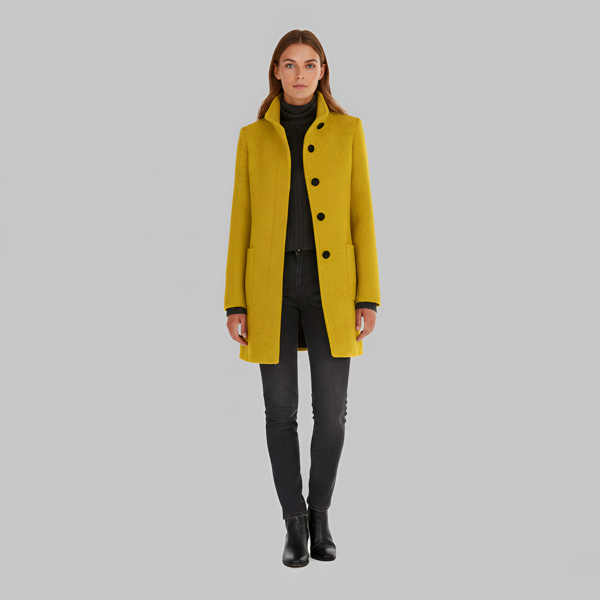 Mia | Elegant Warm Wool Blend Winter Coat for Women 12