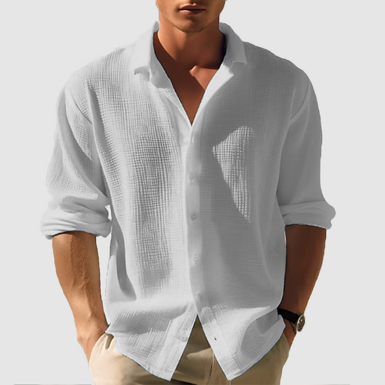 Oliver | Elegant Casual Long Sleeve Button Down Shirt 4