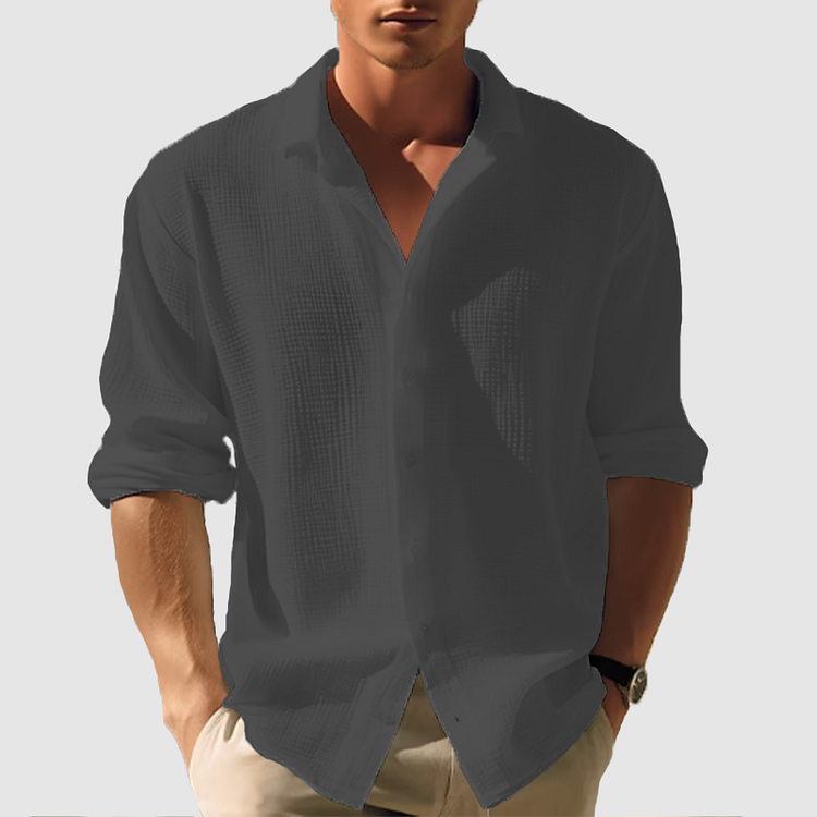 Oliver | Elegant Casual Long Sleeve Button Down Shirt 6