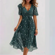 Sophie | Elegant V-Neck Midi Summer Dress 1