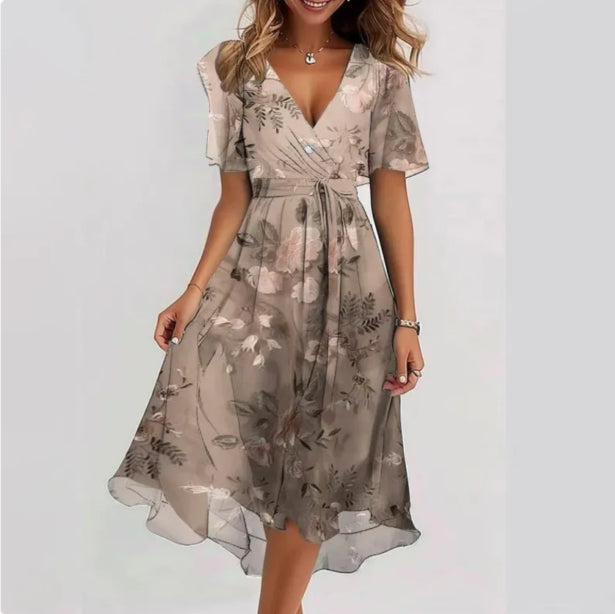 Sophie | Elegant V-Neck Midi Summer Dress 3