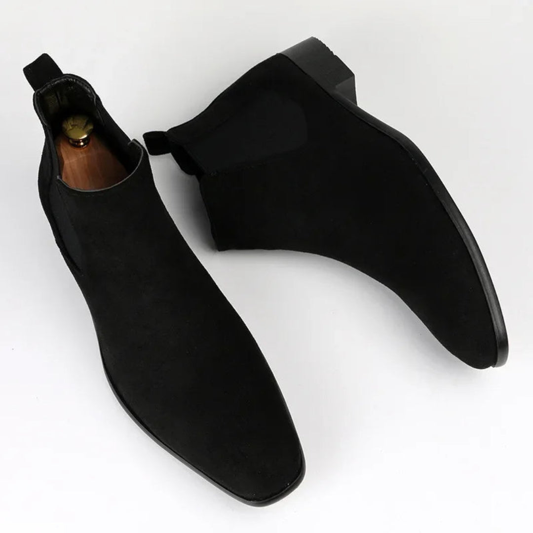 Thomas | Comfortable Casual Black Ankle Boots 1
